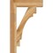 Ekena Millwork Merced Block Rough Sawn Bracket, Western Red Cedar, 4"W x 20"D x 32"H BKT04X20X32MRC05RWR - alternate 3